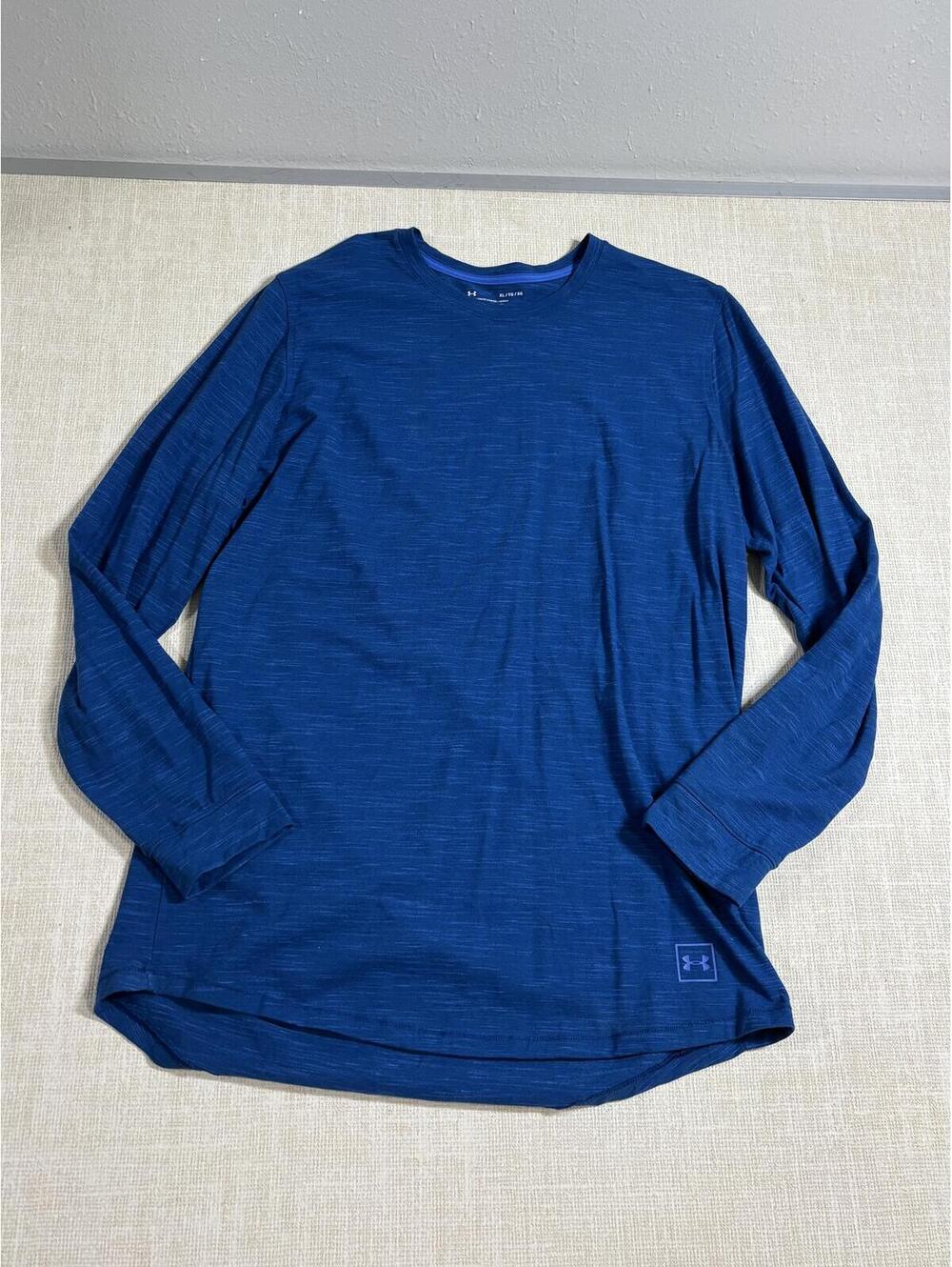 Under Armour Men's Long Sleeve Fitted Shirt XL Blue